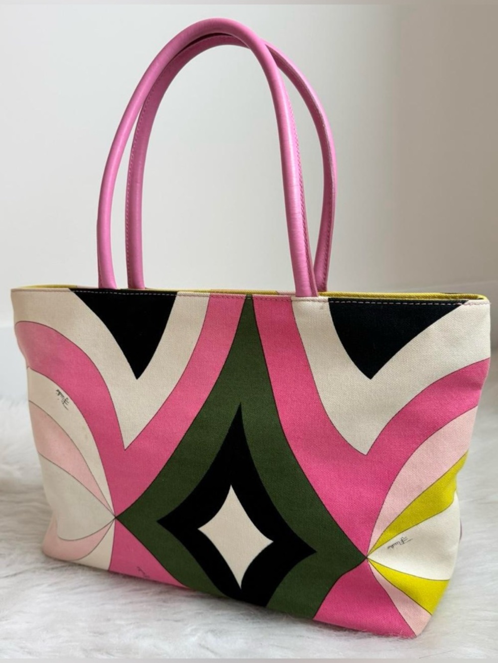 Authentic vintage Emilio pucci canvas tote bag